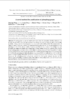 A novel method for purification of phosphogypsum