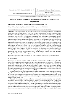 Effect of particle properties on rheology of low-concentration coal suspensions