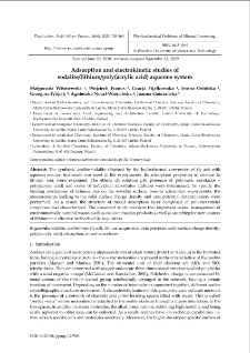Adsorption and electrokinetic studies of sodalite/lithium/poly(acrylic acid) aqueous system