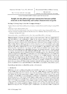 Insight into the effect of galvanic interactions between sulfide minerals on the floatability and surface characteristics of pyrite