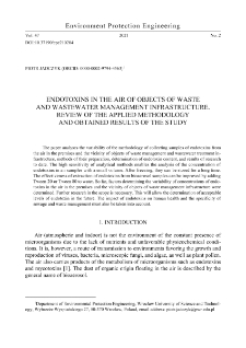 Endotoxins in the air of objects of waste and wastewater management infrastructure. Review of the applied methodology and obtained results of the study