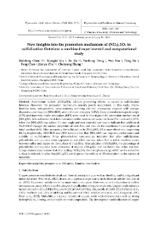 New insights into the promotion mechanism of (NH4)2SO4 in sulfidization flotation: a combined experimental and computational study