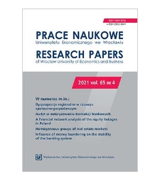 Spis treści [Prace Naukowe Uniwersytetu Ekonomicznego we Wrocławiu = Research Papers of Wrocław University of Economics; 2021; vol. 65, nr 4]