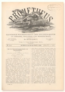Prometheus : Illustrirte Wochenschrift über die Fortschritte in Gewerbe, Industrie und Wissenschaft. 11. Jahrgang, 1900, Nr 544