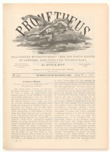 Prometheus : Illustrirte Wochenschrift über die Fortschritte in Gewerbe, Industrie und Wissenschaft. 11. Jahrgang, 1900, Nr 552