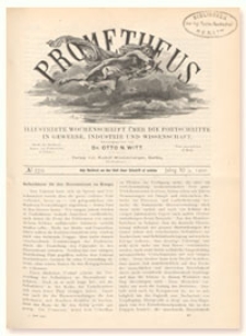 Prometheus : Illustrirte Wochenschrift über die Fortschritte in Gewerbe, Industrie und Wissenschaft. 11. Jahrgang, 1900, Nr 559