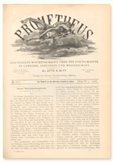 Prometheus : Illustrirte Wochenschrift über die Fortschritte in Gewerbe, Industrie und Wissenschaft. 11. Jahrgang, 1900, Nr 567