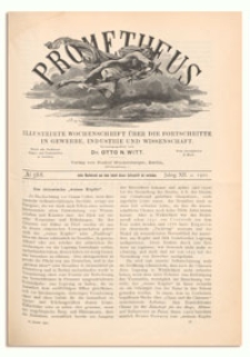 Prometheus : Illustrirte Wochenschrift über die Fortschritte in Gewerbe, Industrie und Wissenschaft. 12. Jahrgang, 1901, Nr 588