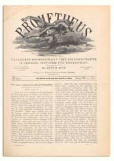 Prometheus : Illustrirte Wochenschrift über die Fortschritte in Gewerbe, Industrie und Wissenschaft. 12. Jahrgang, 1901, Nr 590