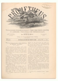 Prometheus : Illustrirte Wochenschrift über die Fortschritte in Gewerbe, Industrie und Wissenschaft. 12. Jahrgang, 1901, Nr 595