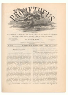 Prometheus : Illustrirte Wochenschrift über die Fortschritte in Gewerbe, Industrie und Wissenschaft. 12. Jahrgang, 1901, Nr 608