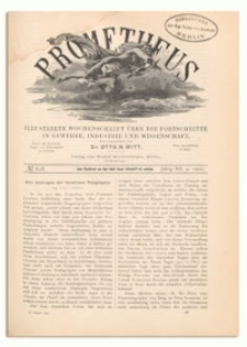Prometheus : Illustrirte Wochenschrift über die Fortschritte in Gewerbe, Industrie und Wissenschaft. 12. Jahrgang, 1901, Nr 618