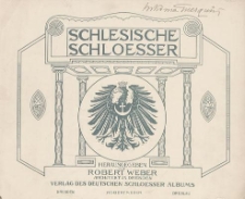 Schlesische Schloesser. Bd. 1