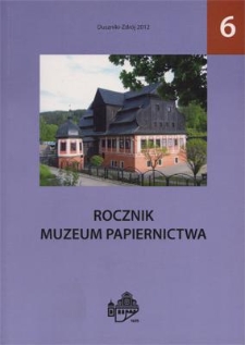 Wstęp [Rocznik Muzeum Papiernictwa, tom VI]