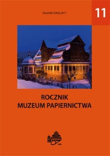 Wstęp [Rocznik Muzeum Papiernictwa, tom XI]