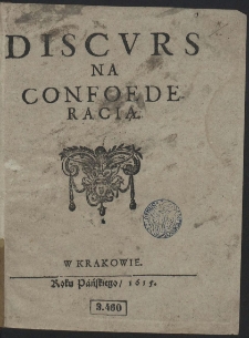 Discvrs Na Confoederacią