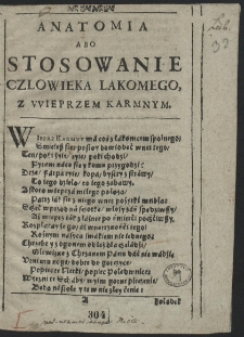 Anatomia Abo Stosowanie Czlowieka Lakomego Z Wieprzem Karmnym