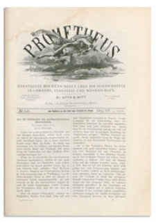 Prometheus : Illustrirte Wochenschrift über die Fortschritte in Gewerbe, Industrie und Wissenschaft. 13. Jahrgang, 1901, Nr 628