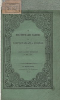 O zast&oacute;sowaniu słuchu do rozpoznawania chor&oacute;b
