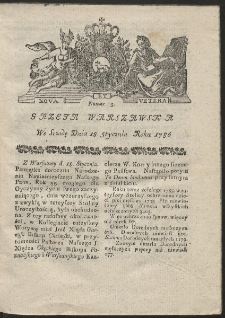 Gazeta Warszawska. R.1786 Nr 5