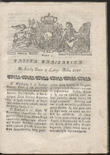 Gazeta Warszawska. R.1786 Nr 11