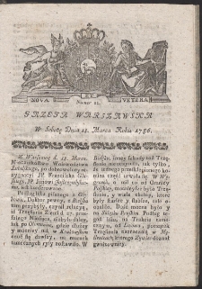 Gazeta Warszawska. R.1786 Nr 22