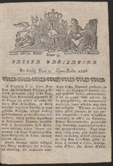 Gazeta Warszawska. R.1786 Nr 55