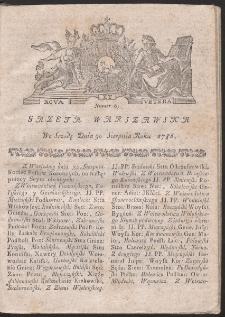 Gazeta Warszawska. R.1786 Nr 69