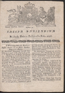 Gazeta Warszawska. R.1786 Nr 81