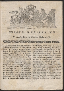 Gazeta Warszawska. R.1786 Nr 99