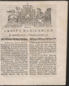Gazeta Warszawska. R.1787 Nr 6