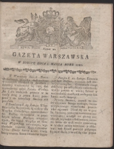 Gazeta Warszawska. R.1788 Nr 20