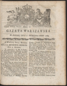 Gazeta Warszawska. R.1789 Nr 28