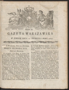 Gazeta Warszawska. R.1789 Nr 33