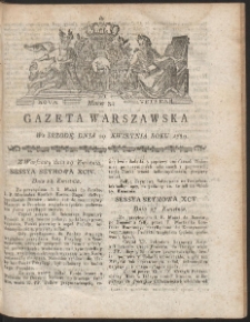 Gazeta Warszawska. R.1789 Nr 34