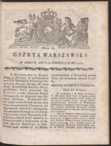 Gazeta Warszawska. R.1789 Nr 65