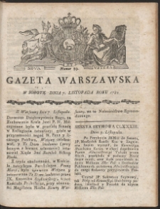 Gazeta Warszawska. R.1789 Nr 89