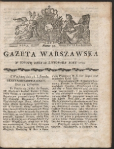 Gazeta Warszawska. R.1789 Nr 95