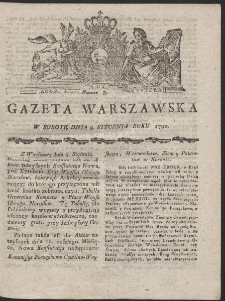 Gazeta Warszawska. R.1790 Nr 3