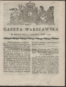 Gazeta Warszawska. R.1790 Nr 6