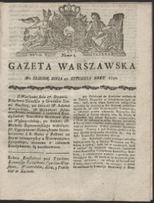 Gazeta Warszawska. R.1790 Nr 8
