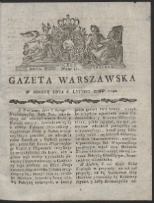 Gazeta Warszawska. R.1790 Nr 11