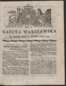 Gazeta Warszawska. R.1790 Nr 14