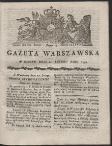Gazeta Warszawska. R.1790 Nr 15