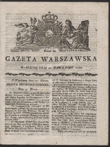 Gazeta Warszawska. R.1790 Nr 20