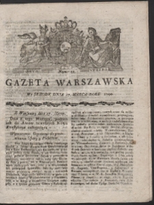 Gazeta Warszawska. R.1790 Nr 22