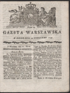 Gazeta Warszawska. R.1790 Nr 23