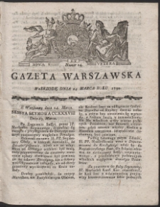 Gazeta Warszawska. R.1790 Nr 24