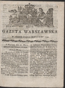 Gazeta Warszawska. R.1790 Nr 26