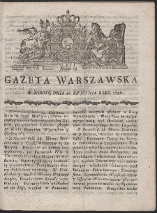 Gazeta Warszawska. R.1790 Nr 29
